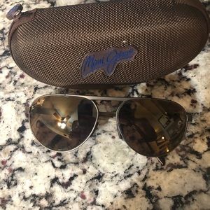 Maui Jim brown swinging bridges polarized glasses